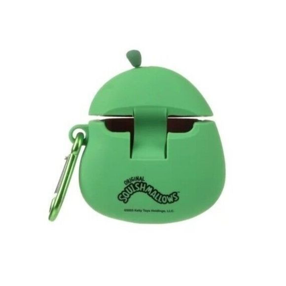 Squishmallows Watermelon Airpod Case Molded Silicon Cover Includes Carabiner NIP - Picture 4 of 4